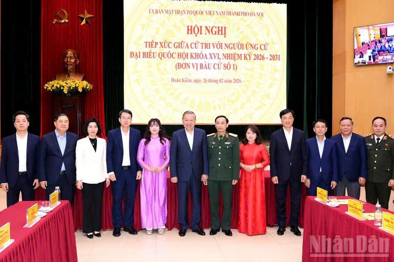 Kết luận của Bộ Ch&iacute;nh trị, Ban B&iacute; thư về tổ chức bầu cử đại biểu Quốc hội kh&oacute;a XVI v&agrave; đại biểu Hội đồng nh&acirc;n d&acirc;n c&aacute;c cấp nhiệm kỳ 2026-2031