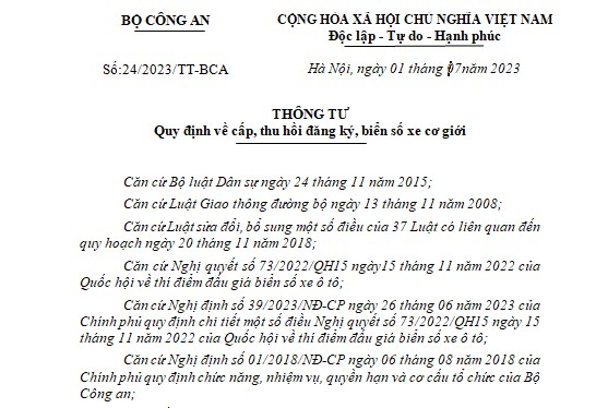 Những điều cần biết về biển số định danh có hiệu lực từ 15-8