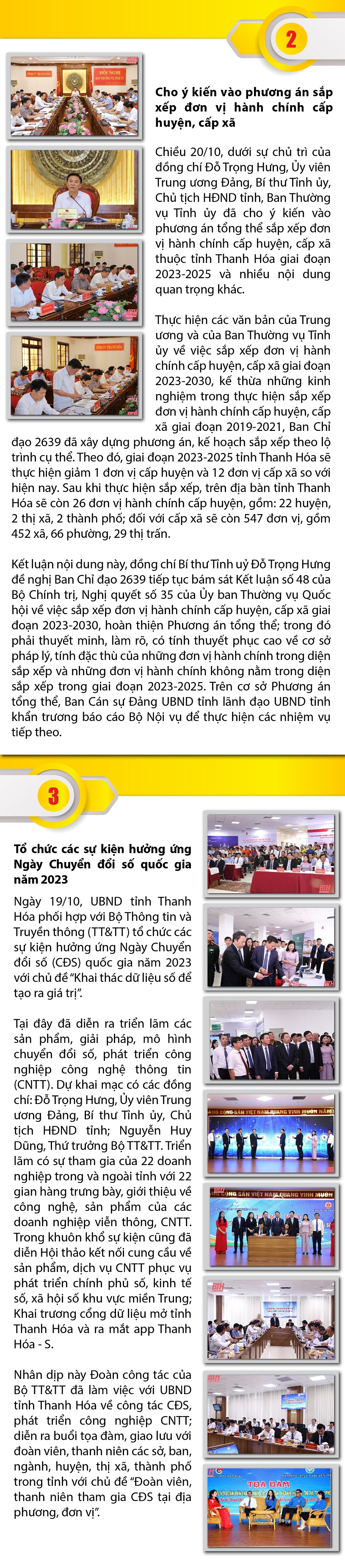 [Infographics] - Những sự kiện nổi bật trong tuần